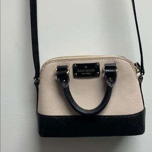 Black and white Kate Spade Crossbody mini bag